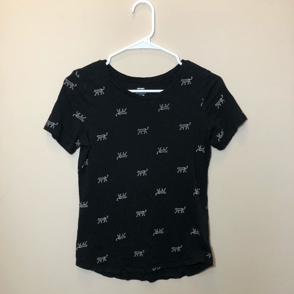 Old Navy Everywear Printed Tee - Black Size XS